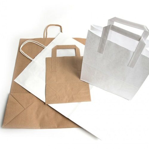 Kraft Bags / Paper Tape & Top Twist Handles